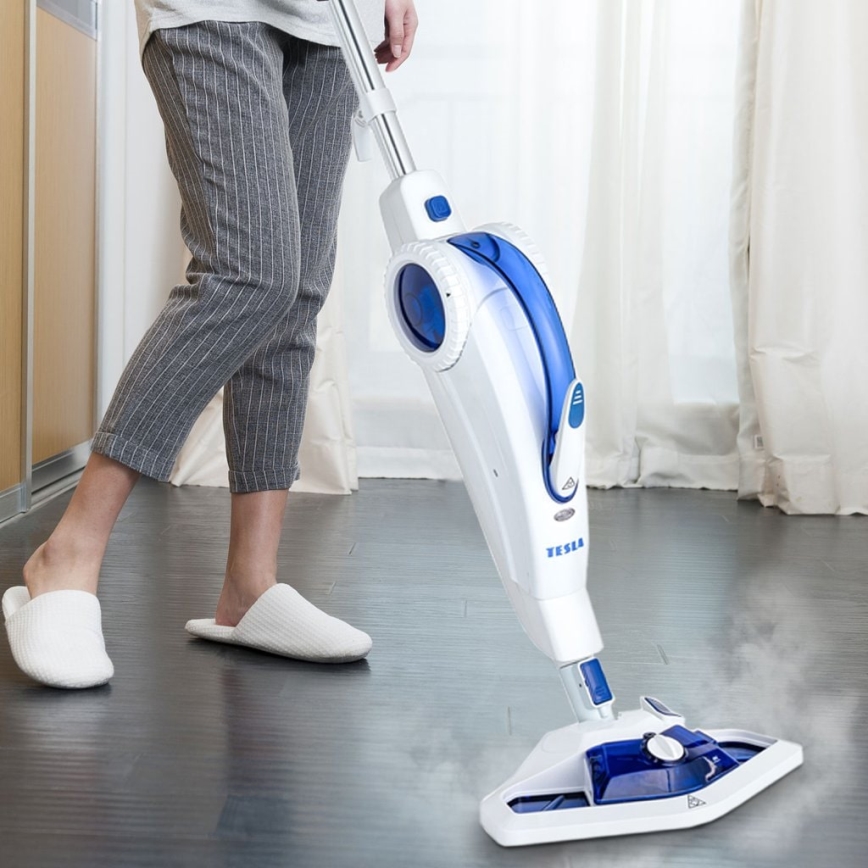 TESLA Electronics SteamPower - Mop parowy z pojemnikiem na detergent 2w1 1500W/230V