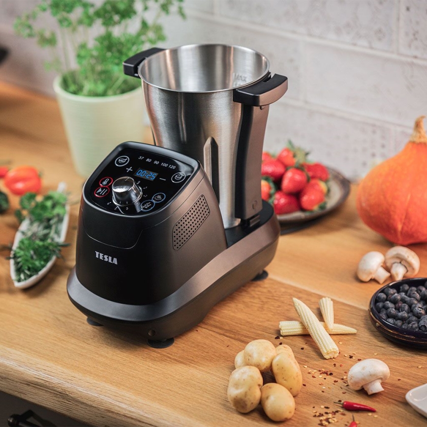 TESLA Electronics ThermoCook - Wielofunkcyjny robot kuchenny 1200W/230V stal nierdzewna