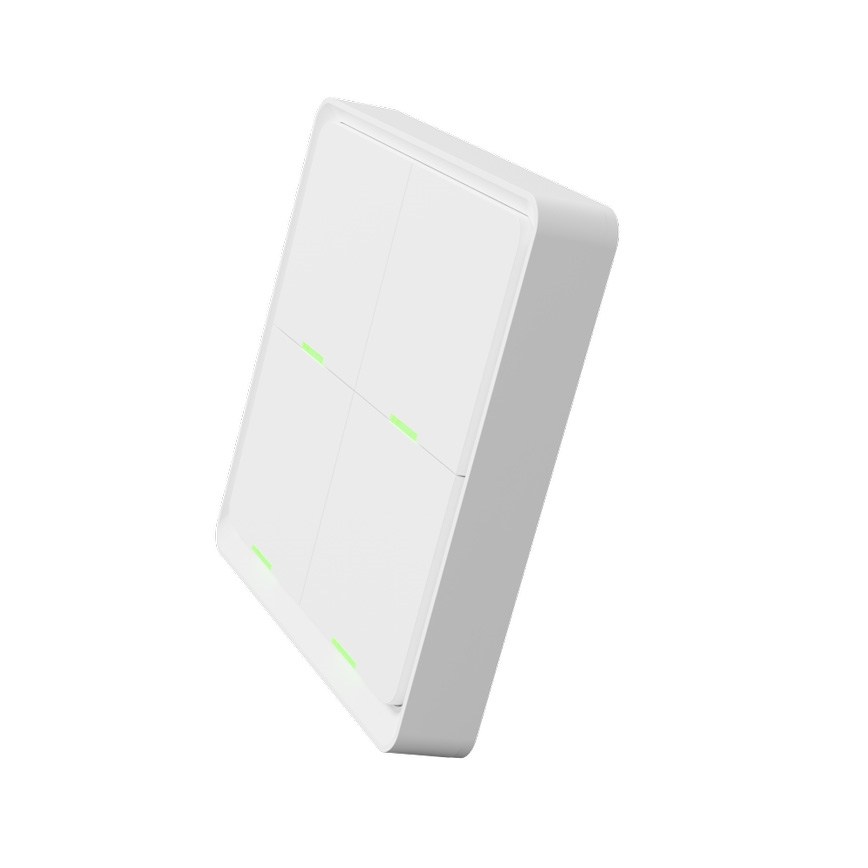 TESLA Smart - Inteligentny bezprzewodowy przełącznik domowy 4P 1xCR2430 ZigBee