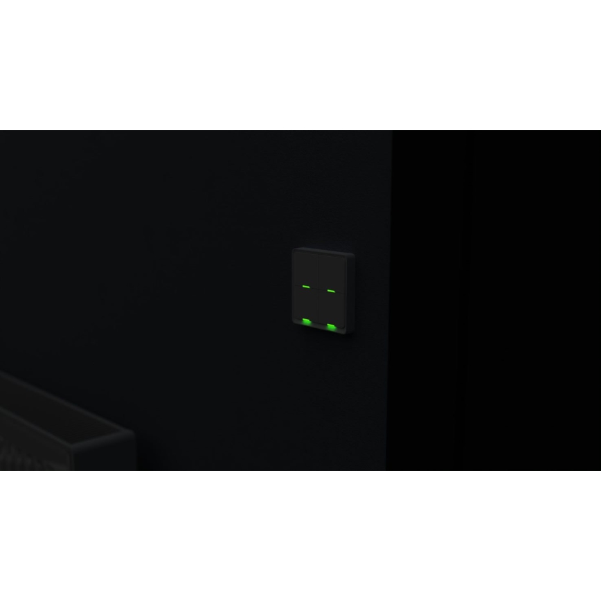 TESLA Smart - Inteligentny bezprzewodowy przełącznik domowy 4P 1xCR2430 ZigBee