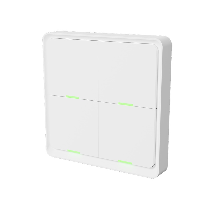 TESLA Smart - Inteligentny bezprzewodowy przełącznik domowy 4P 1xCR2430 ZigBee