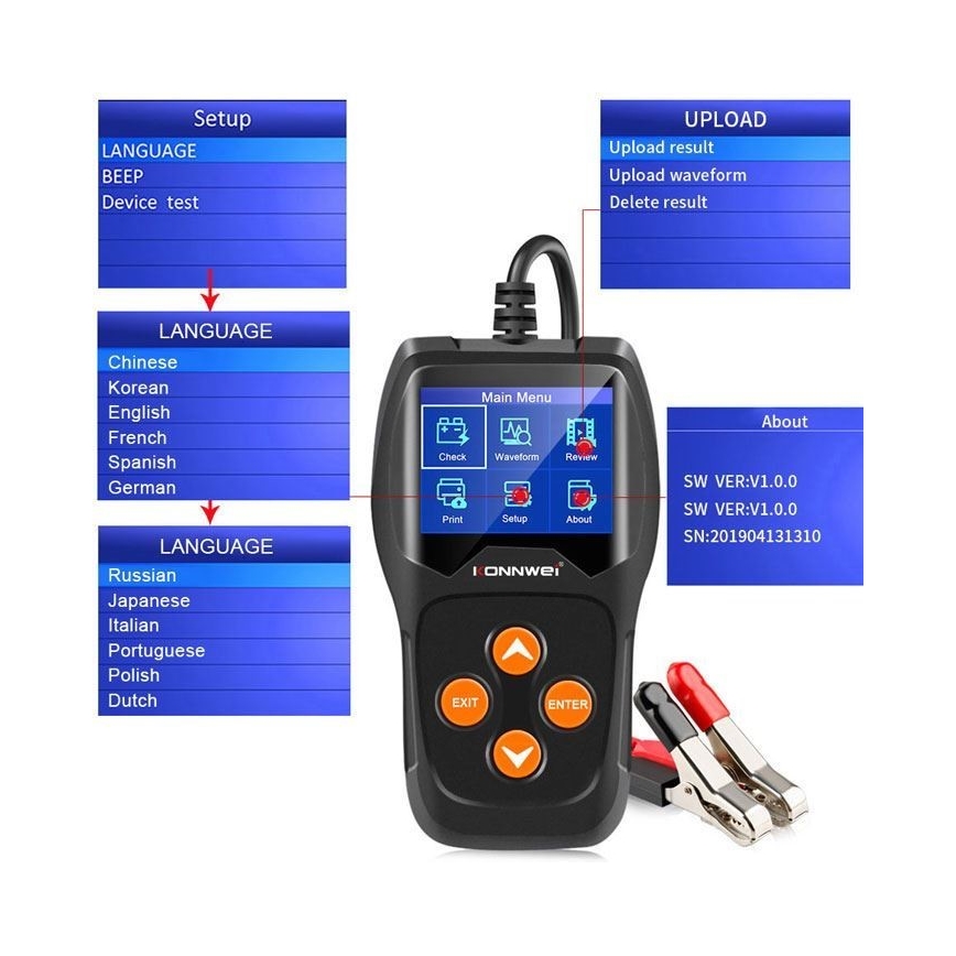 Tester akumulatorów 12V