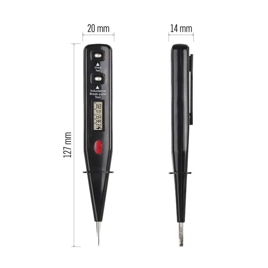 Tester napięcia VT-121 12-250V czarny