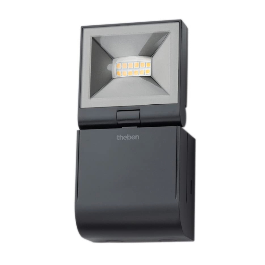 theben - Reflektor ścienny LED/10W/230V czarny IP55