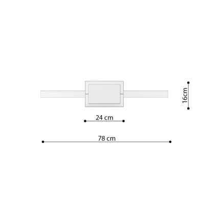 Thoro TH.175 - LED Żyrandol na lince RIO LED/50W/230V CRI90 3000K śr. 78 cm złoty