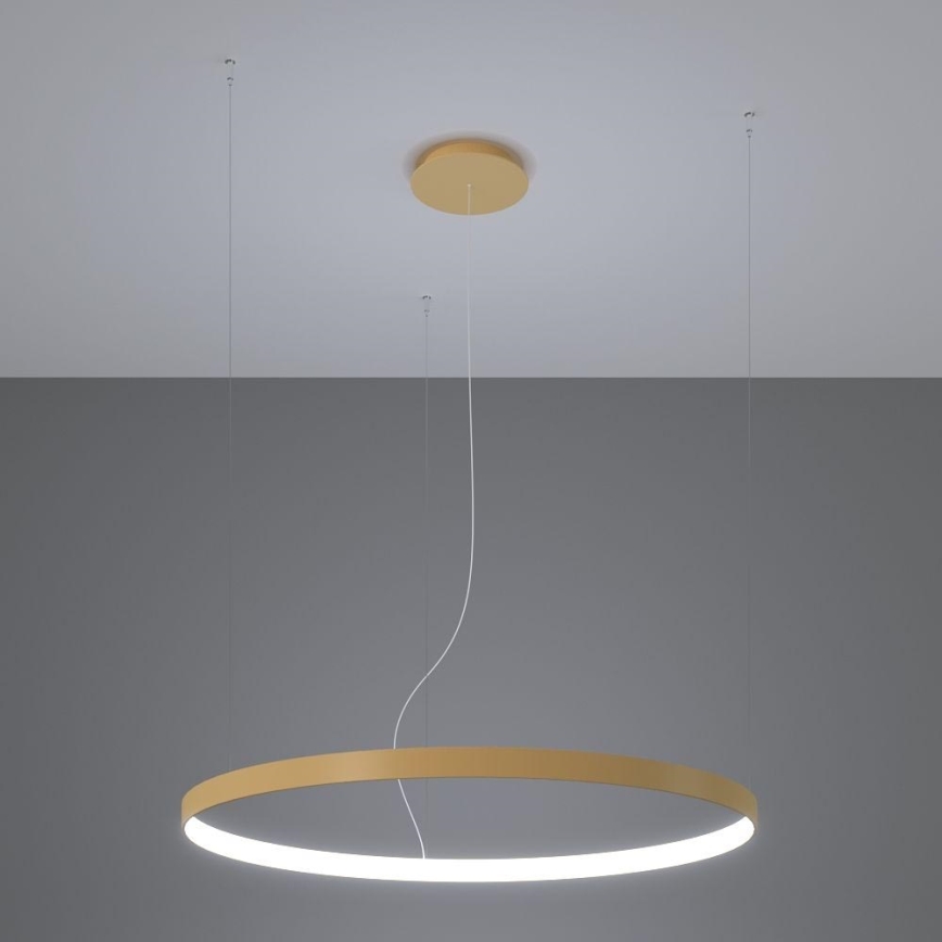 Thoro TH.181 - LED  Żyrandol na lince RIO LED /50W/230V CRI 95 4000K śr. 78 cm złoty