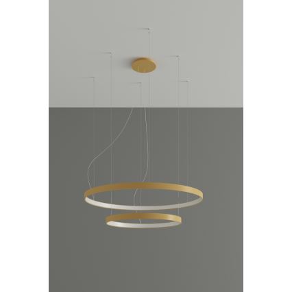 Thoro TH.214 - LED Żyrandol na lince RIO LED/80W/230V CRI 90 3000K złoty