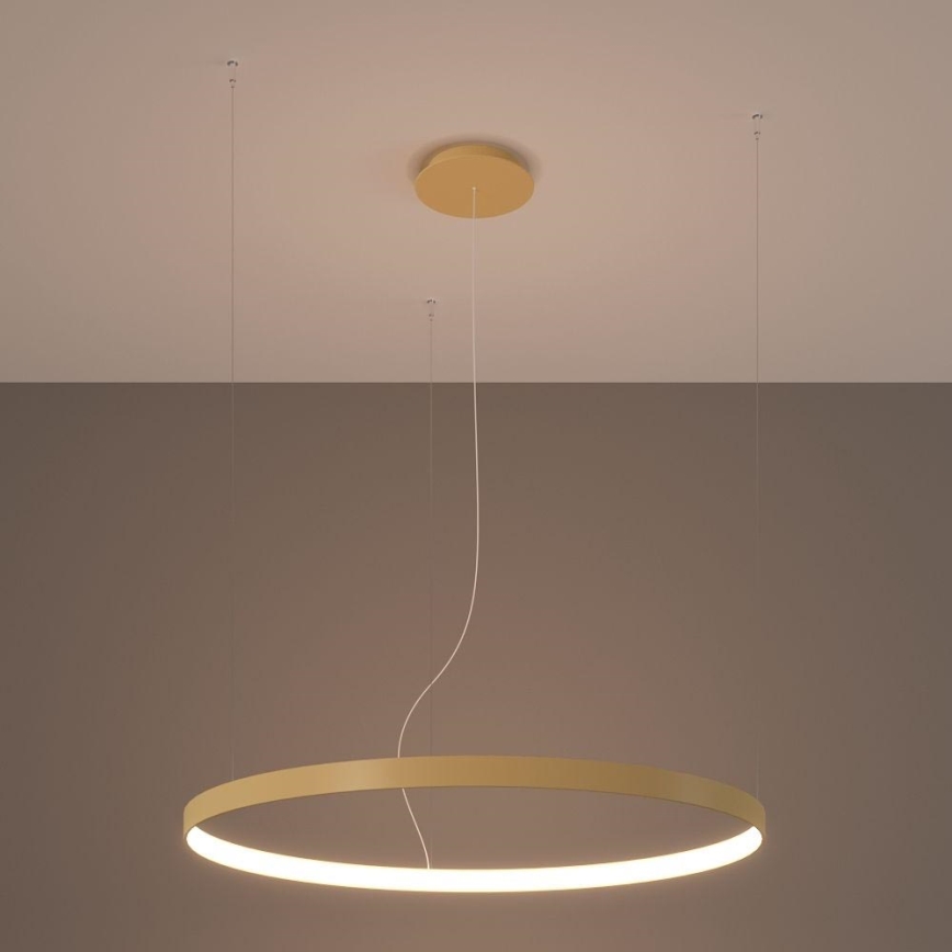 Thoro TH.216 - LED Żyrandol na lince RIO LED/30W/230V CRI 90 3000K śr. 55 cm złoty