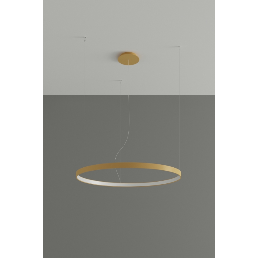 Thoro TH.216 - LED Żyrandol na lince RIO LED/30W/230V CRI 90 3000K śr. 55 cm złoty