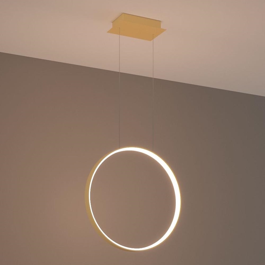 Thoro TH.220 - LED Żyrandol na lince RIO LED/30W/230V CRI 90 3000K śr. 55 cm złoty