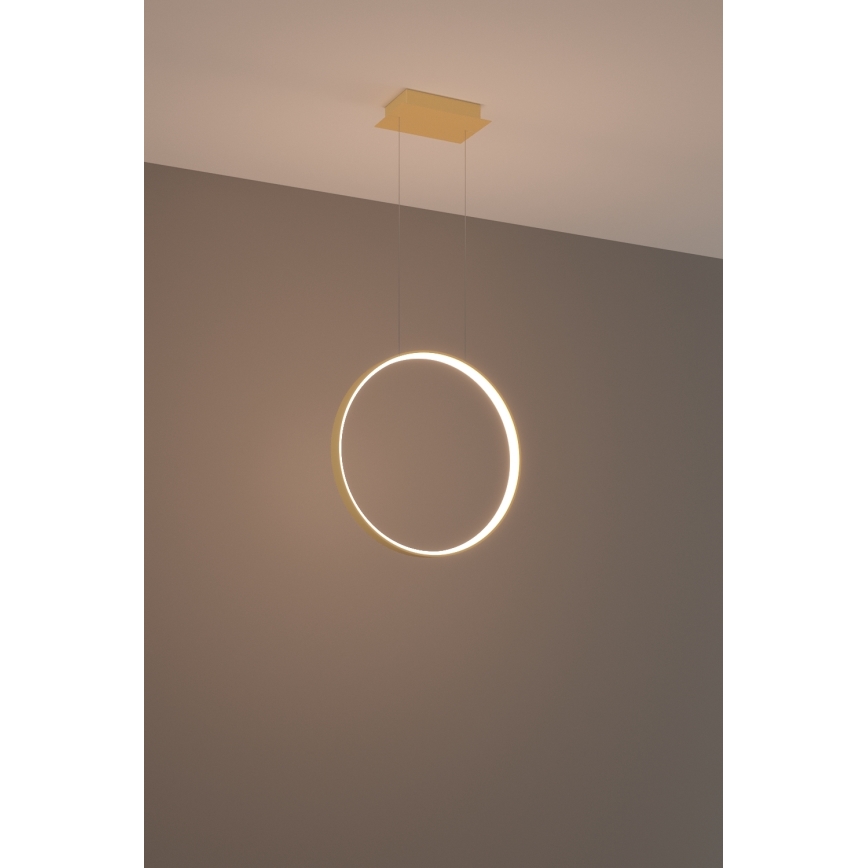 Thoro TH.220 - LED Żyrandol na lince RIO LED/30W/230V CRI 90 3000K śr. 55 cm złoty