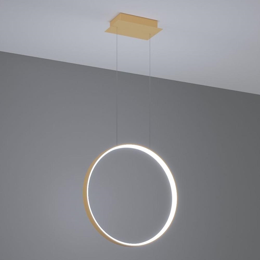 Thoro TH.221 - LED Żyrandol na lince RIO LED/30W/230V CRI 95 4000K śr. 55 cm złoty