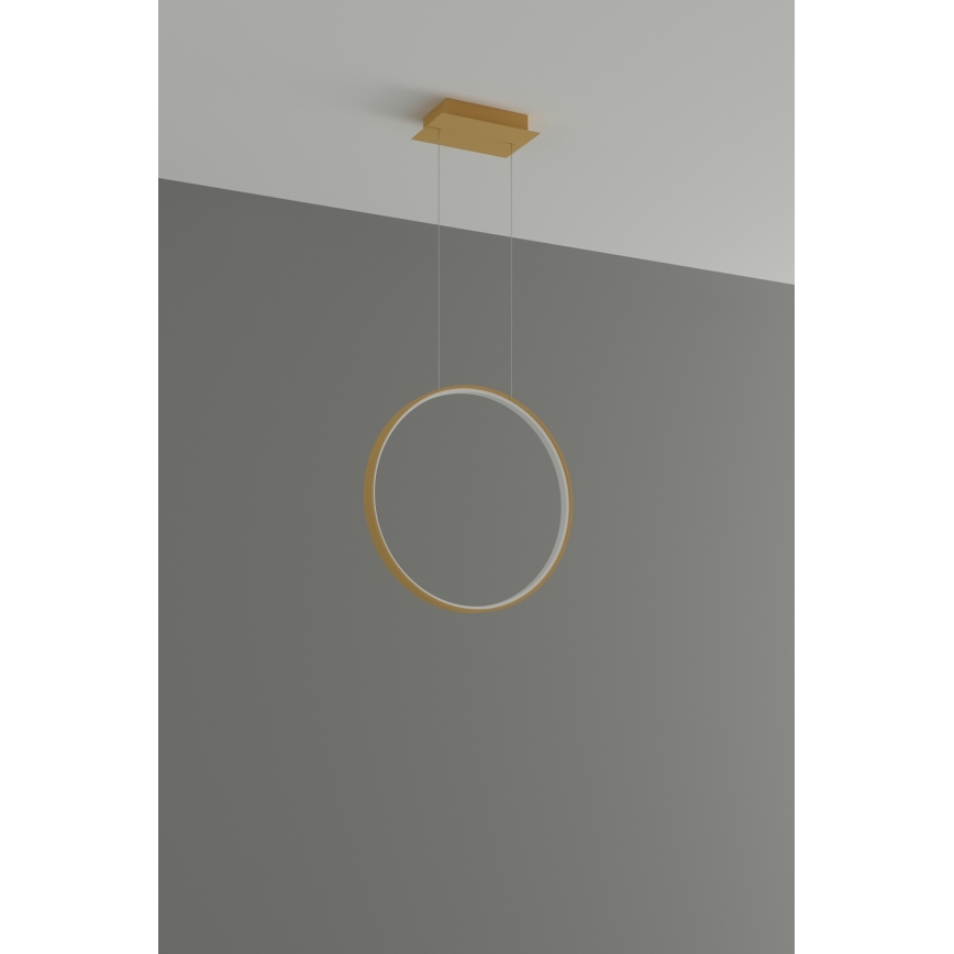 Thoro TH.221 - LED Żyrandol na lince RIO LED/30W/230V CRI 95 4000K śr. 55 cm złoty