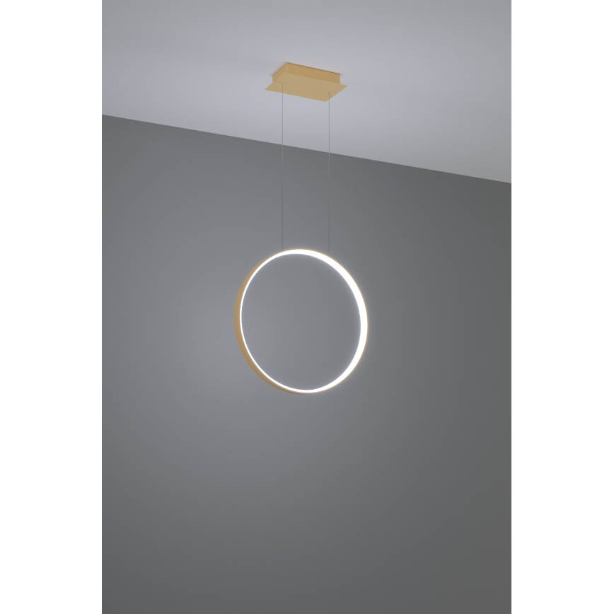 Thoro TH.221 - LED Żyrandol na lince RIO LED/30W/230V CRI 95 4000K śr. 55 cm złoty