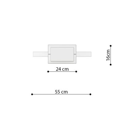 Thoro TH.221 - LED Żyrandol na lince RIO LED/30W/230V CRI 95 4000K śr. 55 cm złoty