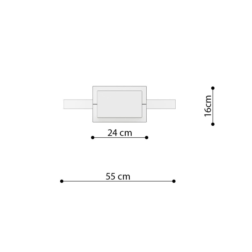 Thoro TH.221 - LED Żyrandol na lince RIO LED/30W/230V CRI 95 4000K śr. 55 cm złoty