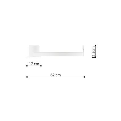 Thoro TH.222 - LED Plafon RIO LED/30W/230V CRI 90 3000K śr. 55 cm złoty