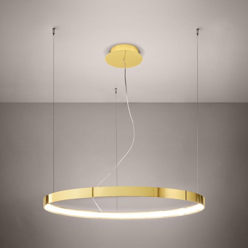 Thoro TH.246 - LED Żyrandol na lince RIO LED/50W/230V CRI 90 3000K śr. 78 cm złoty