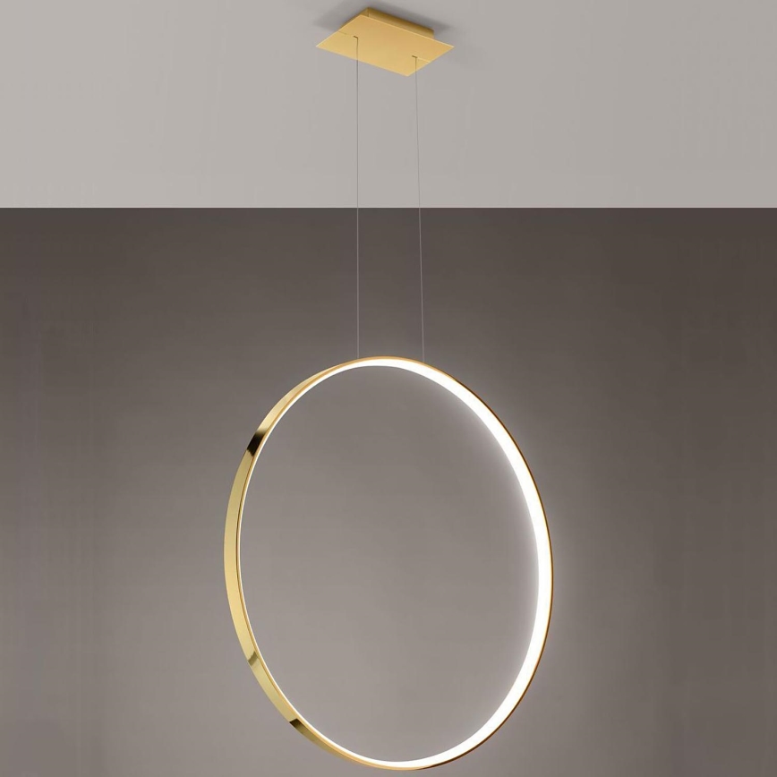 Thoro TH.248 - LED Żyrandol na lince RIO LED/50W/230V CRI 90 3000K śr. 78 cm złoty