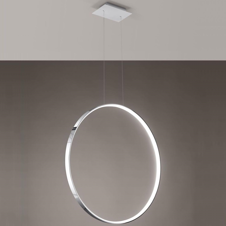 Thoro TH.249 - LED Żyrandol na lince RIO LED/50W/230V CRI 90 4000K śr. 78 cm chrom błyszczący