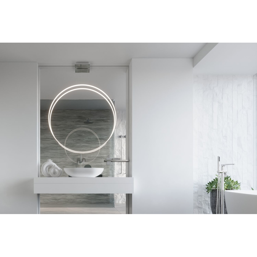 Thoro TH.249 - LED Żyrandol na lince RIO LED/50W/230V CRI 90 4000K śr. 78 cm chrom błyszczący