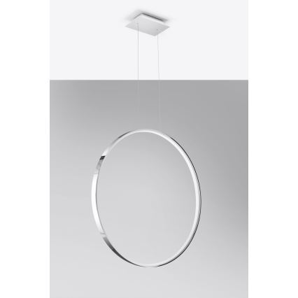 Thoro TH.249 - LED Żyrandol na lince RIO LED/50W/230V CRI 90 4000K śr. 78 cm chrom błyszczący