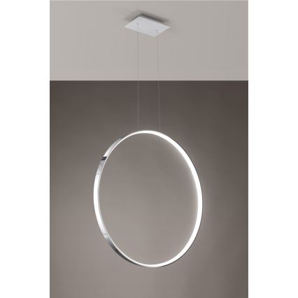 Thoro TH.249 - LED Żyrandol na lince RIO LED/50W/230V CRI 90 4000K śr. 78 cm chrom błyszczący