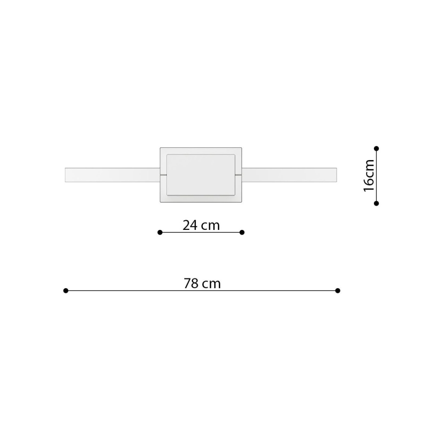 Thoro TH.249 - LED Żyrandol na lince RIO LED/50W/230V CRI 90 4000K śr. 78 cm chrom błyszczący