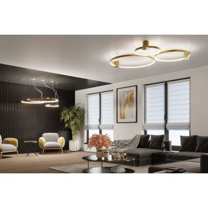 Thoro TH.252 - LED Plafon RIO LED/50W/230V CRI 90 3000K śr. 78 cm złoty
