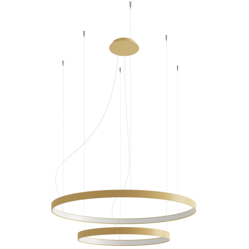 Thoro TH.268 - Lampa wisząca LED na linkach RIO LED/80W/230V CRI 95 4000K złota