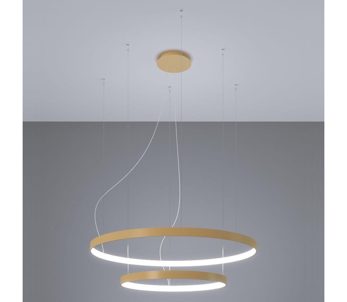 Thoro TH.268 - LED Żyrandol na lince RIO LED/80W/230V CRI95 4000K złoty