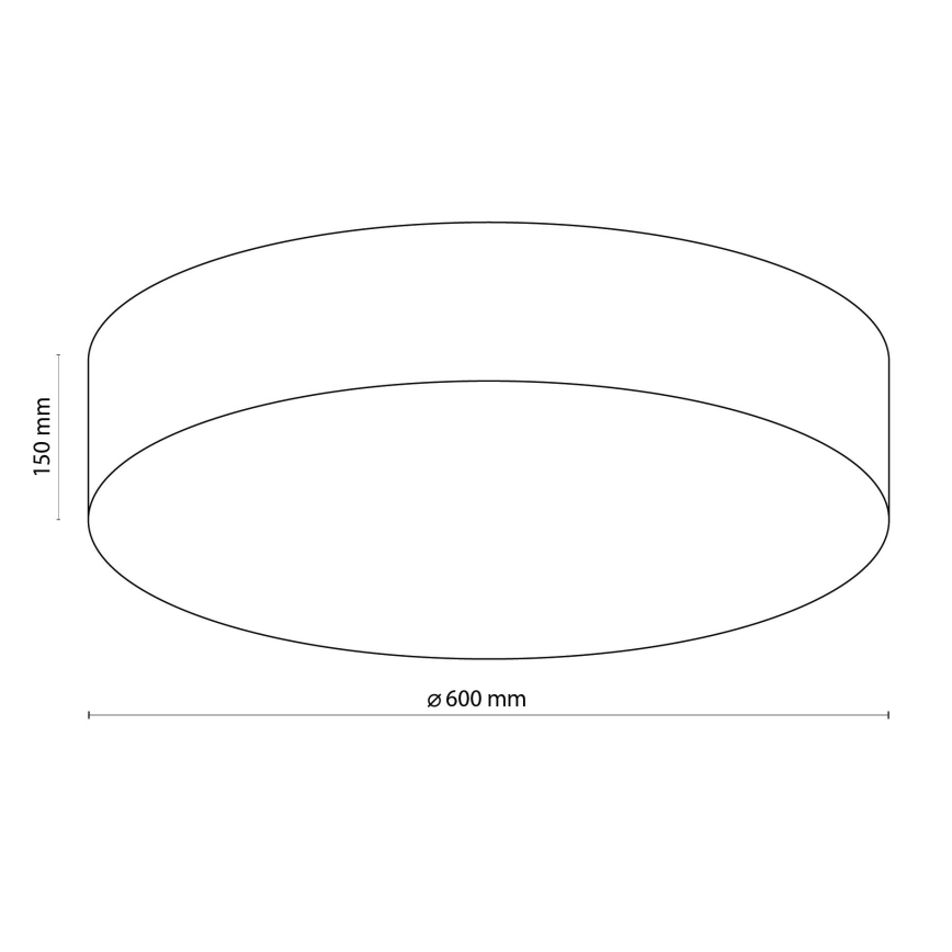 TK Lighting 1584 - Plafon RONDO 4xE27/15W/230V