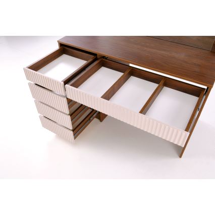 Toaletka AMORIO 120x55 cm kaszmir/dekor orzech
