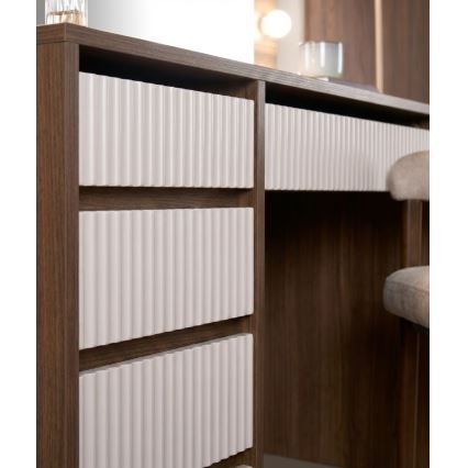 Toaletka AMORIO 120x55 cm kaszmir/dekor orzech