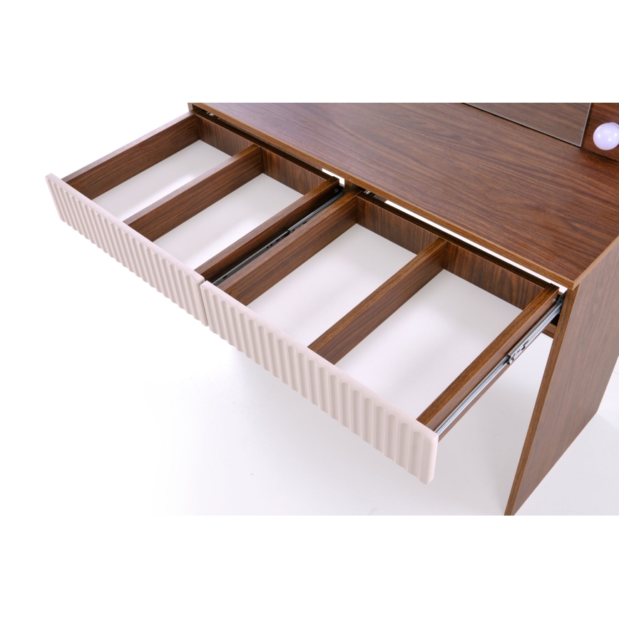 Toaletka AMORIO 94x43 cm kaszmir/dekor orzech