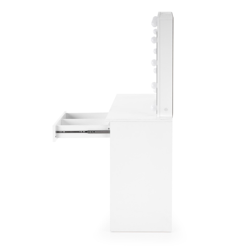 Toaletka HOLLYWOOD 140 x 94 cm z oświetleniem LED, biała