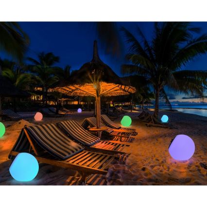 Top Light BALL RGB RC - LED RGB regulowane oświetlenie solarne BALL LED/1,2W/3,7V IP44 1800 mAh + pilot zdalnego sterowania