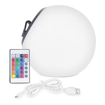 Top Light BALL RGB RC - LED RGB regulowane oświetlenie solarne BALL LED/1,2W/3,7V IP44 1800 mAh + pilot zdalnego sterowania