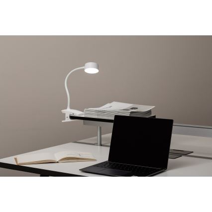 Top Light - LED Dotykowa Lampa Biurkowa z Klipem BELLA LED/4,8W/5V 3000-6500K Biała