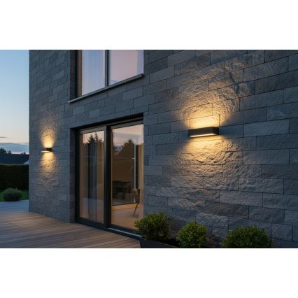 Top Light - Zewnętrzny kinkiet LED IMOLA LED/10W/230V 3000/4000/6000K IP54 17 cm czarny