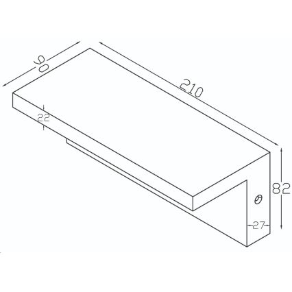 Top Light - LED Kinkiet zewnętrzny z czujnikiem ELON LED/10W/230V 4000K IP54