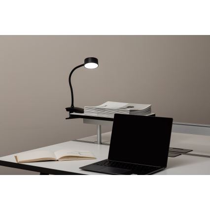 Top Light - LED lampa stółowa z klipem BELLA LED/4,8W/5V 3000-6500K czarna