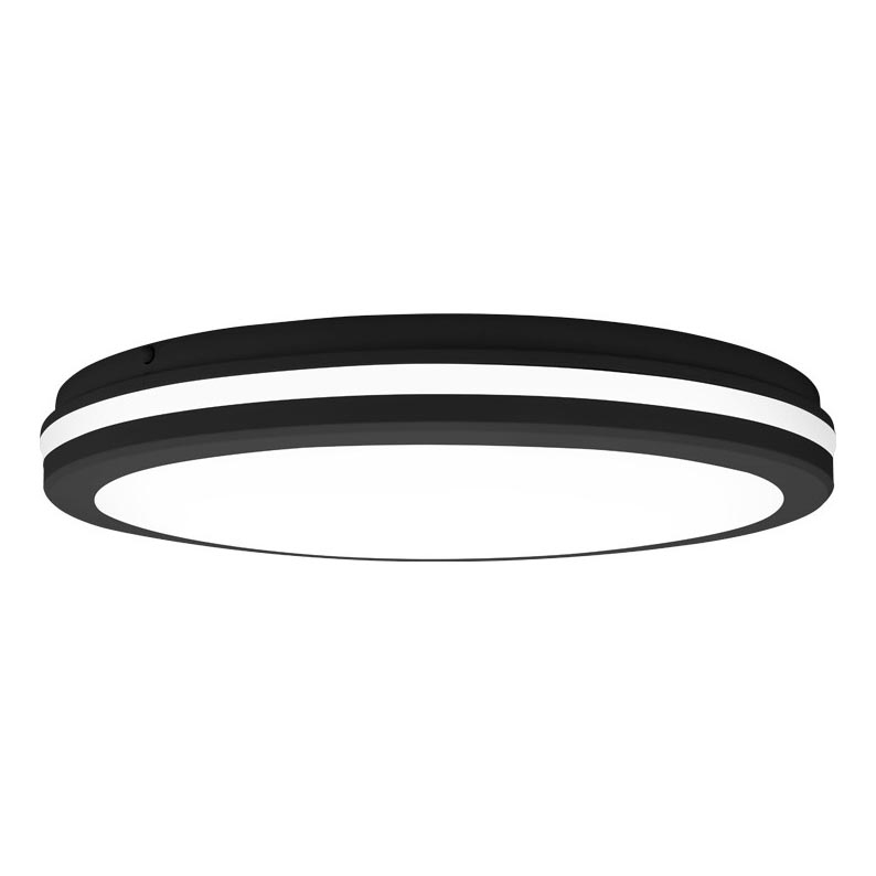 Top Light - LED lampa sufitowa łazienkowa COMET LED/40W/230V 3000/4000/6500K IP54 czarna śr. 40 cm