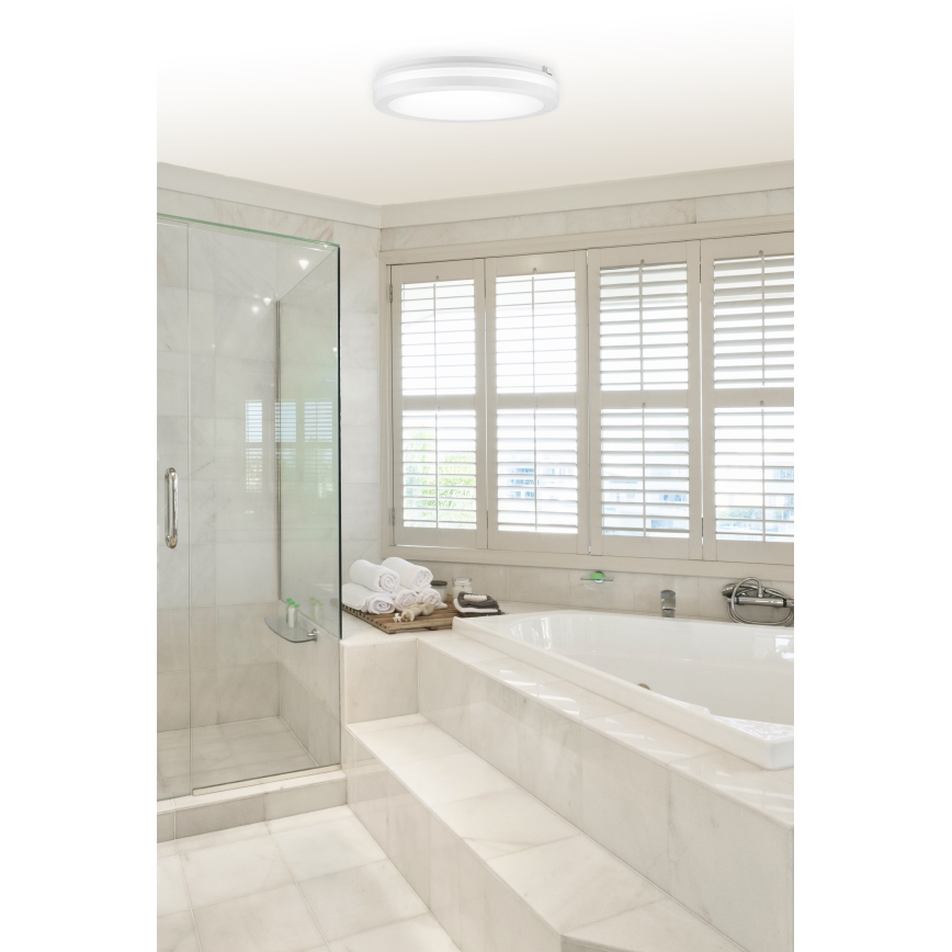 Top Light - LED plafon łazienkowy COMET LED/40W/230V 3000/4000/6500K IP54 biały Ø 40 cm