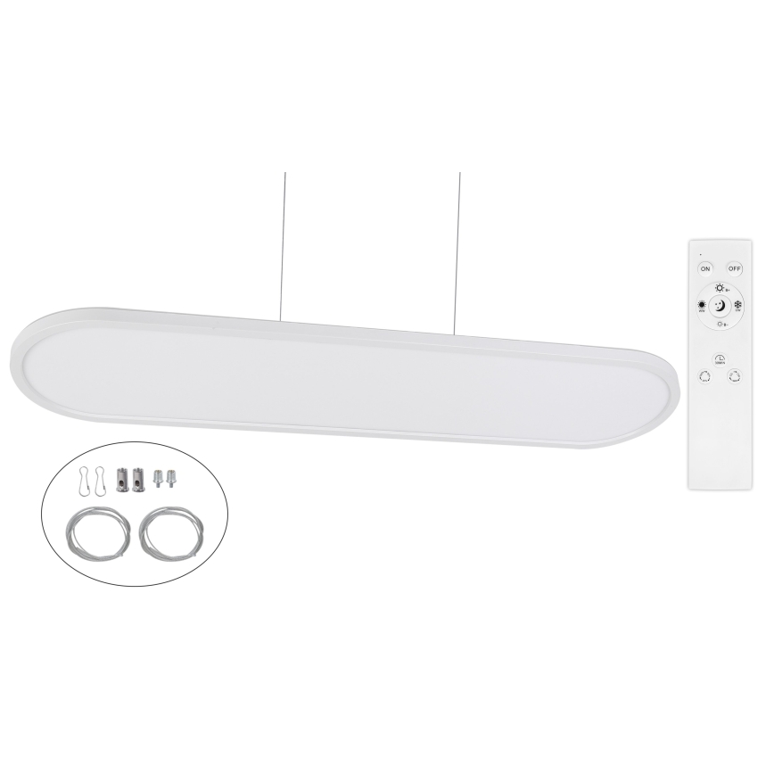 Top Light - LED ściemnialna sufitowa natynkowa wisząca oprawa OVAL LED/36W/230V 3000-6500K biała + zdalne sterowanie