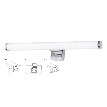 Top Light - LED Łazienkowe oświetlenie lustra OREGON LED/7W/230V 40 cm IP44