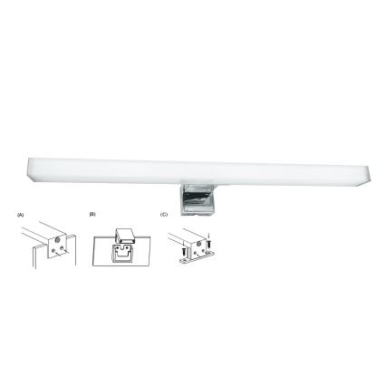 Top Light - LED Łazienkowe oświetlenie lustra OREGON LED/7W/230V 40 cm IP44