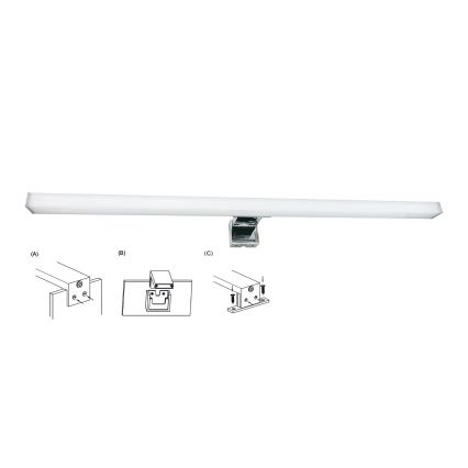 Top Light - LED Łazienkowe oświetlenie lustra OREGON LED/9W/230V 60 cm IP44