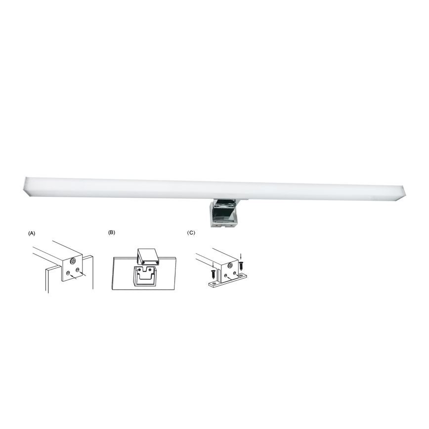 Top Light - LED Łazienkowe oświetlenie lustra OREGON LED/9W/230V 60 cm IP44