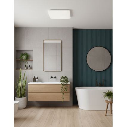 Top Light - Oprawa sufitowa LED do łazienki DUNAJ LED/32W/230V 3000/4000/6500K IP44 38x38 cm biała